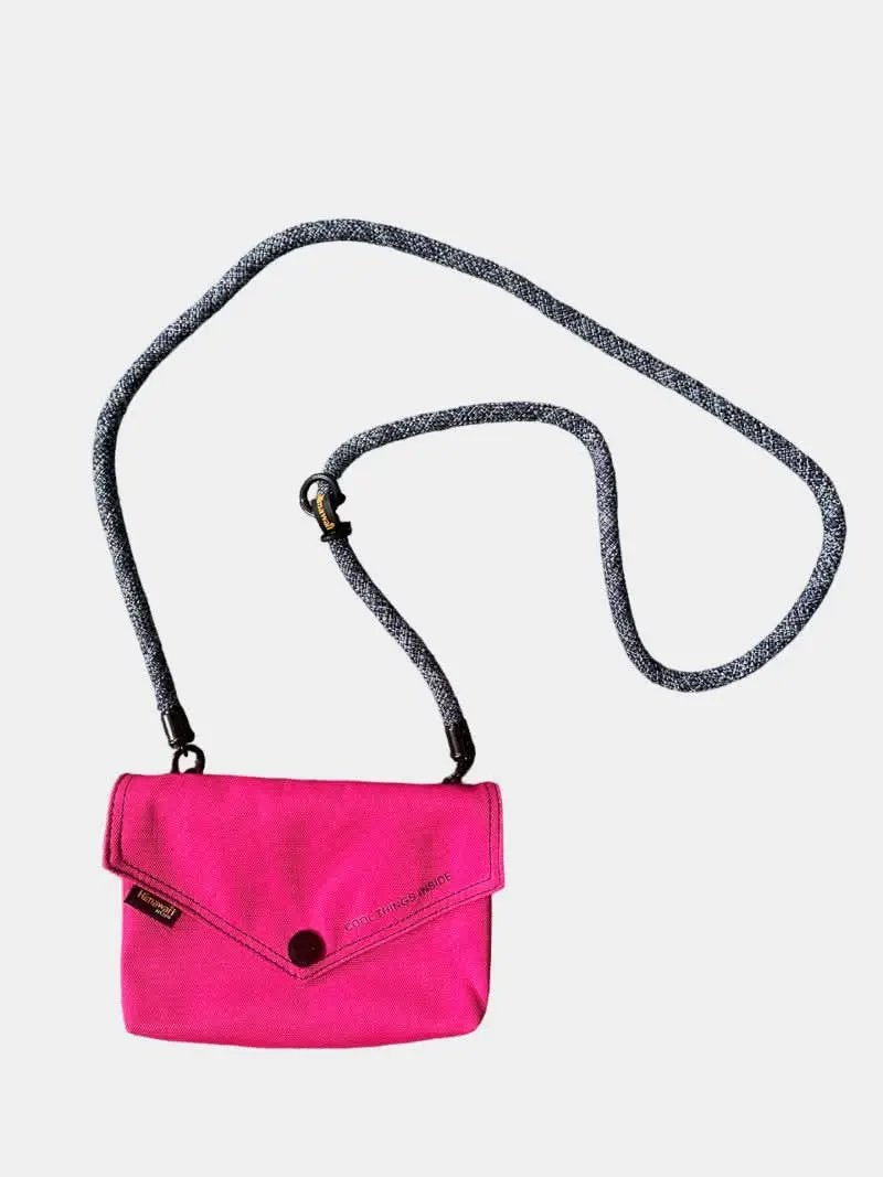 Himawari Solid Color Envelope Shape Crossbody Bag with Removable Strap - Love Salve